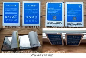 ECOO E04 batteries - fake vs original
